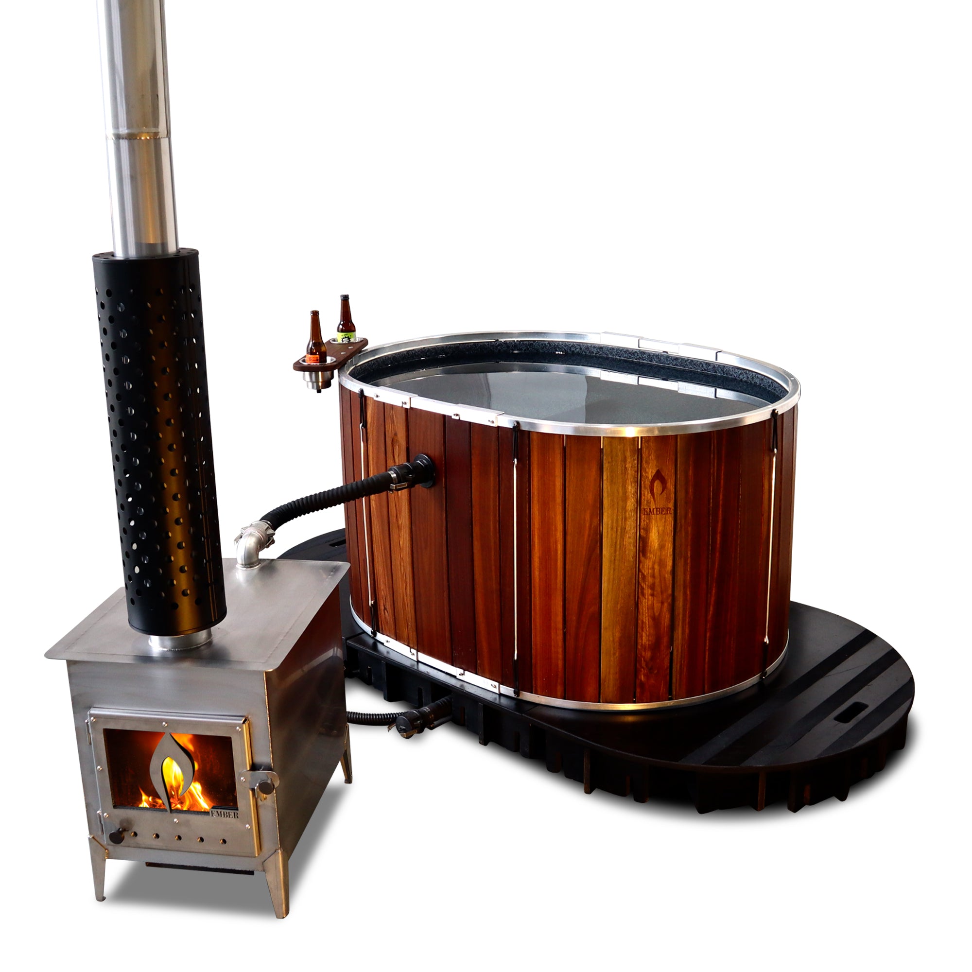 Wood-fired Hot Tub - Small Oval