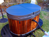 Small Hot Tub with Hard Cover Closed