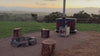 woodfired hot tub in natural environment